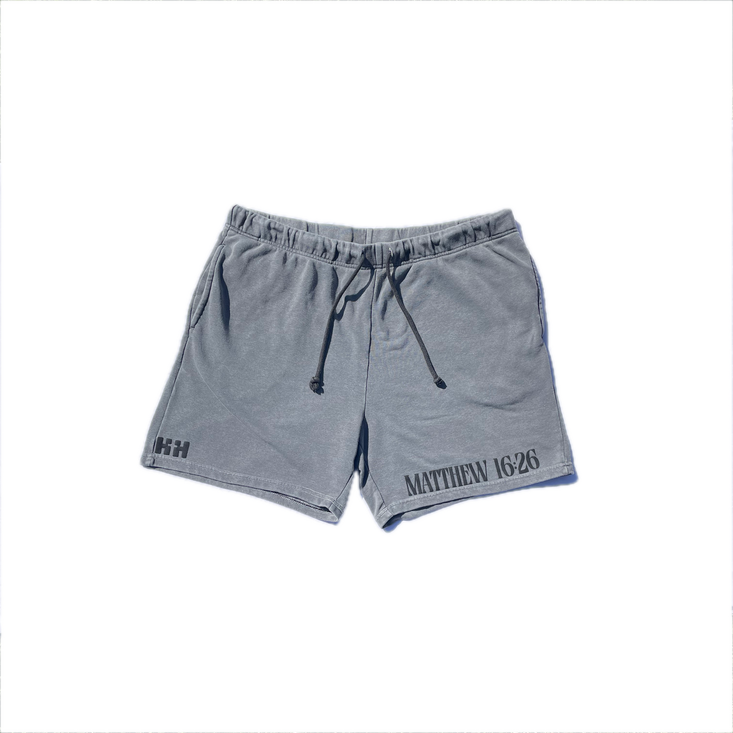 “Matthew 16:26” Soft Fleece Shorts (Grey)