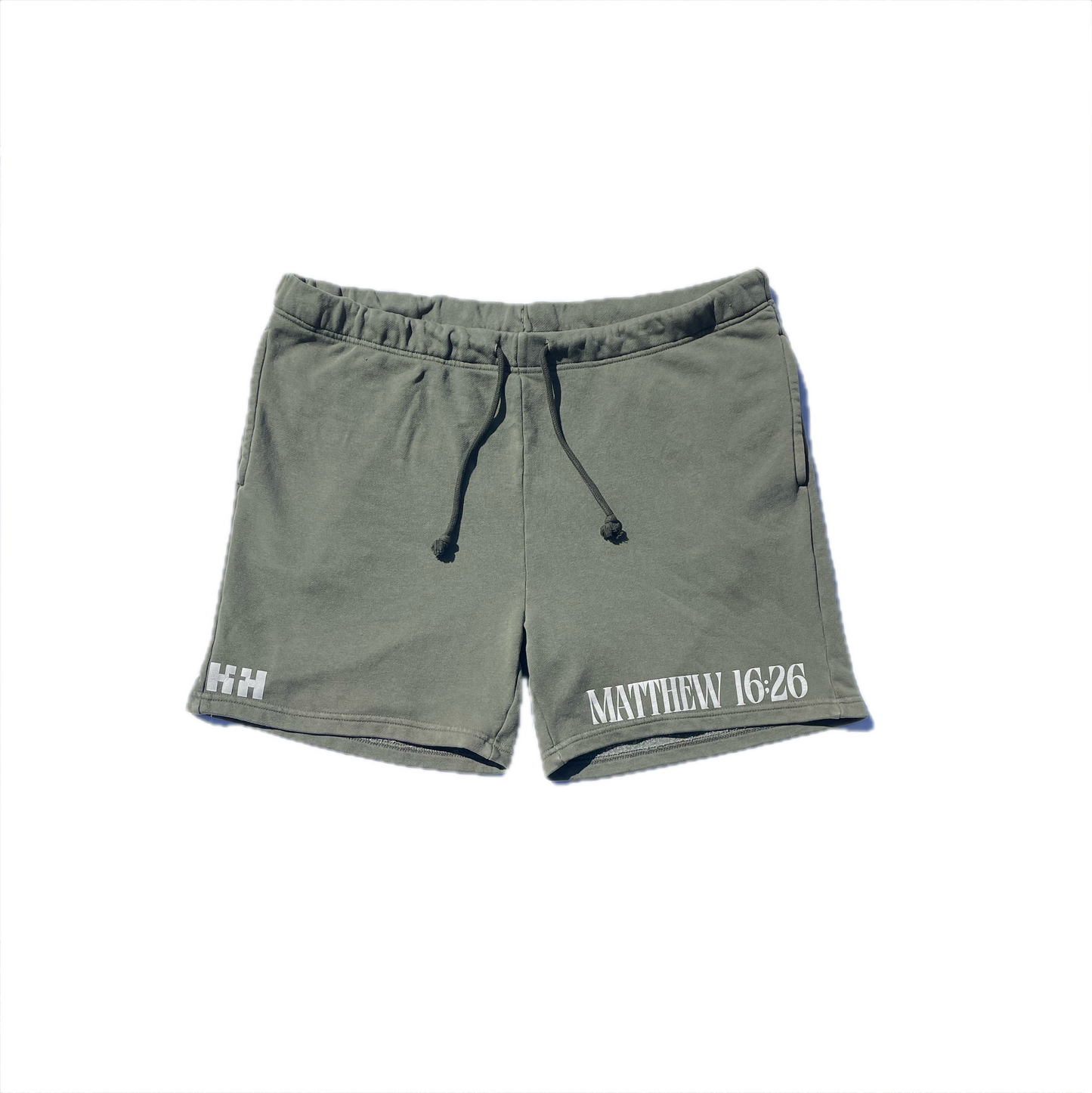 “Matthew 16:26” Soft Fleece Shorts (Green)