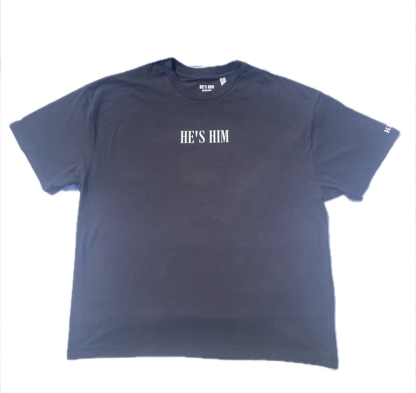 Oversized “Jesus Is Him” T-Shirt (Black)