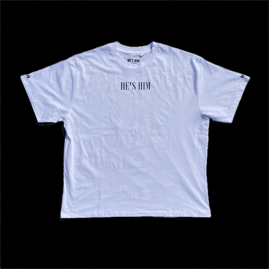 Oversized “Jesus Is Him” T-Shirt (White)